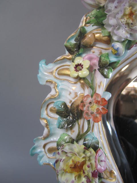 A45-1 GERMAN PORCELAIN TABLE MIRROR - 10