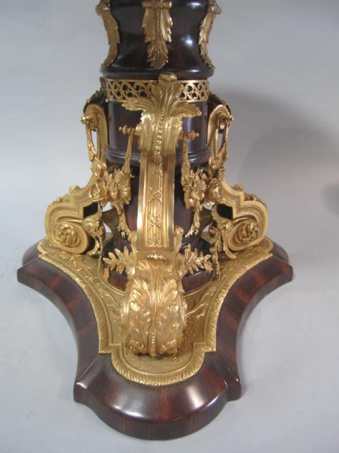 A11-1 GUILT BRONZE TABLE WITH PORCELAIN PLAQUES - 6