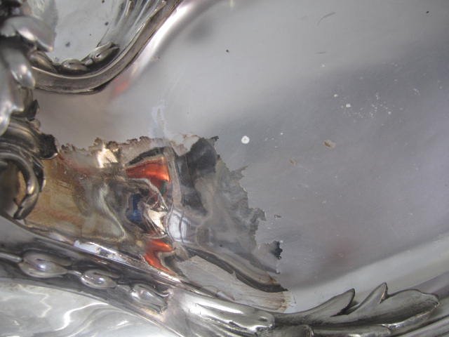 A11-3 SILVER OVER BRONZE CENTER PIECE - 6