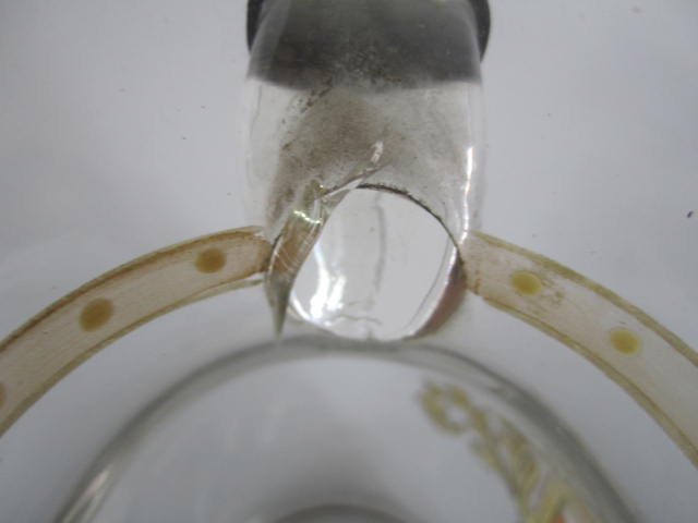A45-17 MOSER ENAMEL, CRYSTAL & PEWTER STEIN - 8