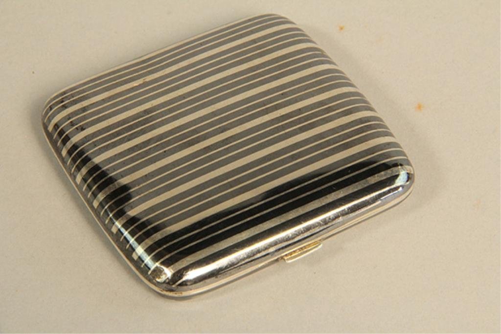 H70-16 RARE DECO CIGARETTE CASE SIGNED "ACHEF"