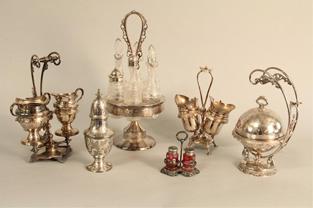 A77-2 GROUP OF SILVER PLATE ITEMS