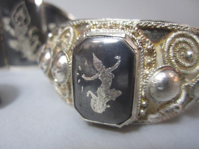 H44-1 COLLECTION OF SIAM STERLING SILVER JEWELRY - 2