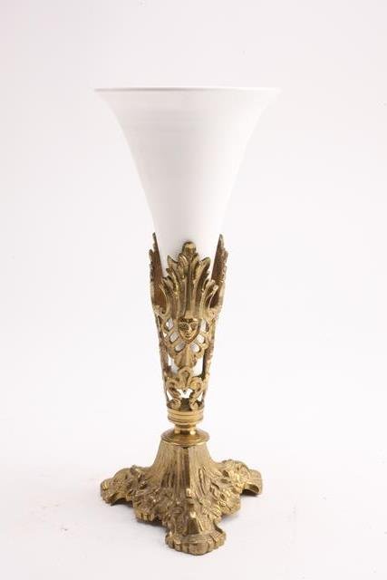 BH174 GILT VASE: Measures 10 1/2". Estimate $150 - $200 Starting Bid $10