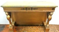 BH37 19TH CENTURY GUILTWOOD CREDENZA: Measure 36" tall x 54" long x 18" wide. Estimate $1,600- 2,000. Starting Bid $10.