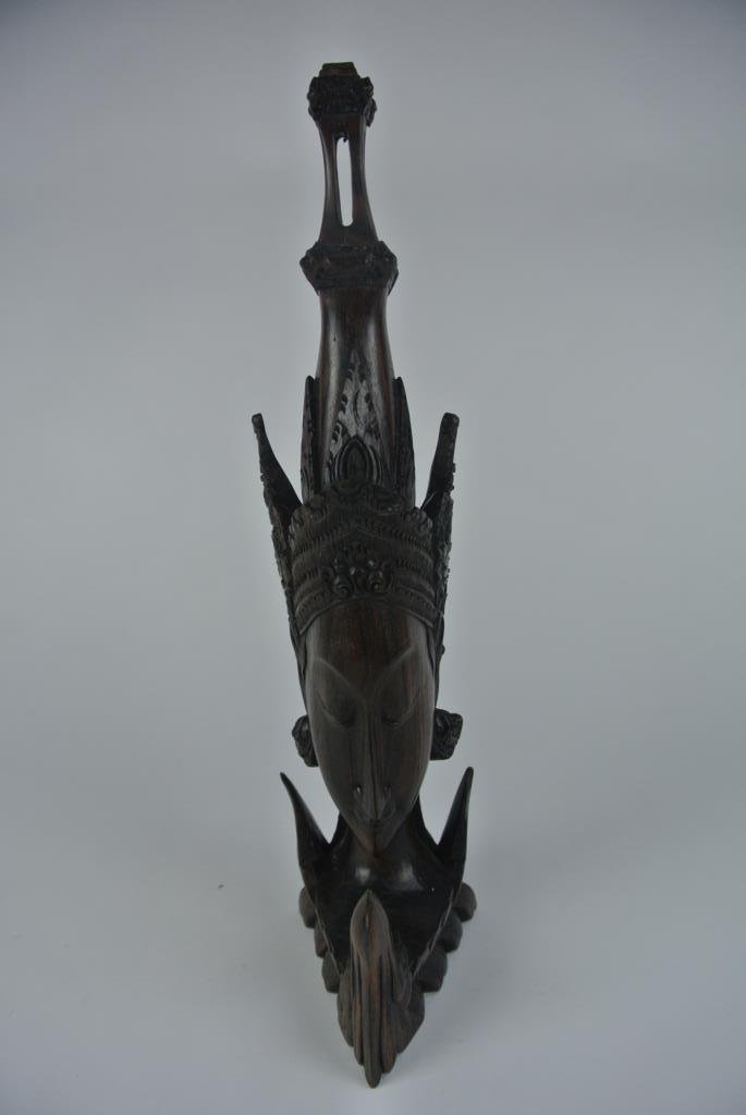 J78-14 BALINESE GODDESS HEAD: Measures 17 1/2" tall. Estimate $100- 200. Starting Bid $10.