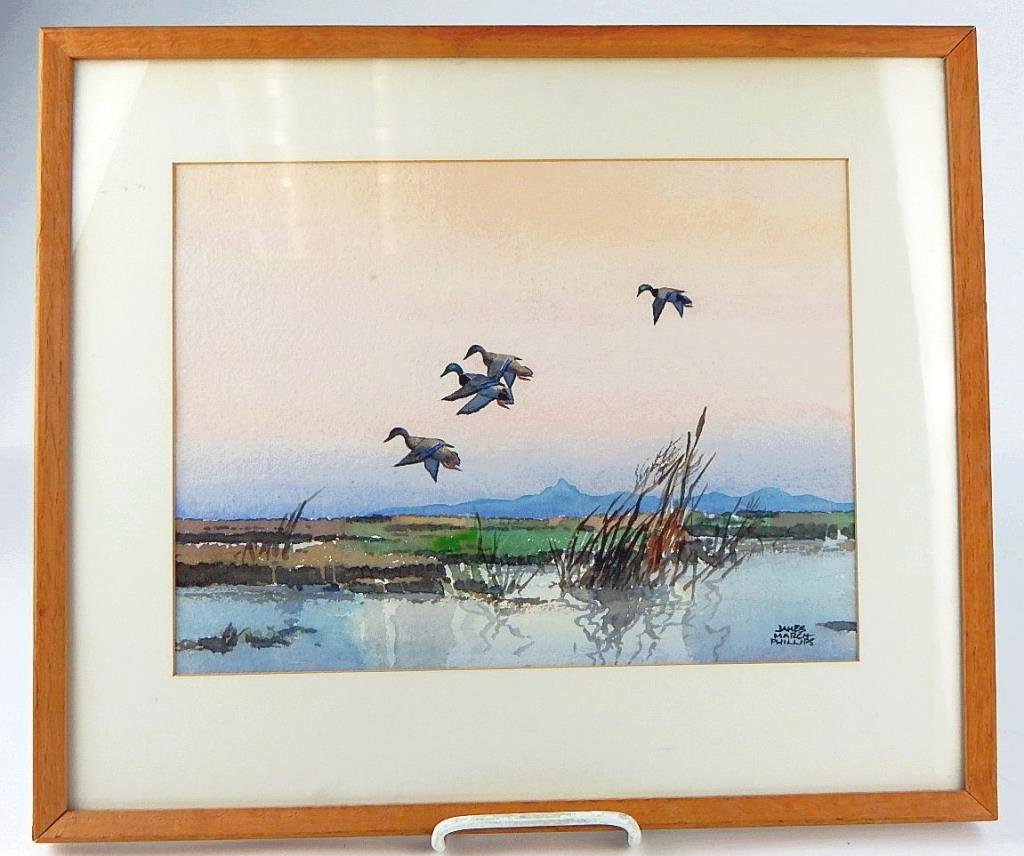 A1-2  JAMES MARCH PHILLIPS (1913-1981) WATERCOLOR (1 of 3)