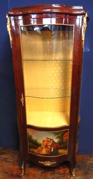 K13-101  VERNIS MARTIN STYLE VITRINE (1 of 5)