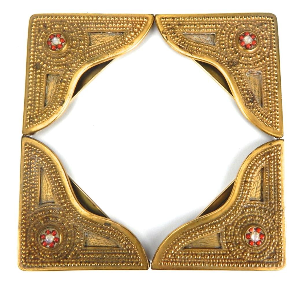 A45-32 TIFFANY STUDIOS "BYZANTINE" BLOTTER CORNERS (1 of 4)