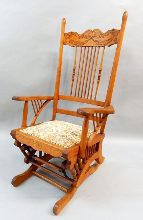 K36-4  ANTIQUE PLATFORM ROCKER (1 of 5)