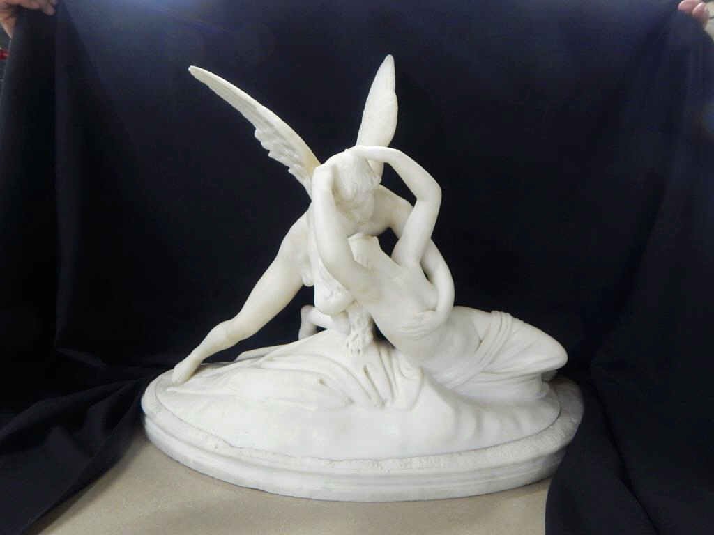 K13-49  ITALIAN CARVED MARBLE STATUE (1 of 4)