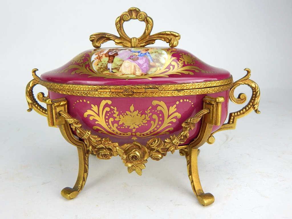 Sevres Style Porcelain Jewelry Box (1 of 10)