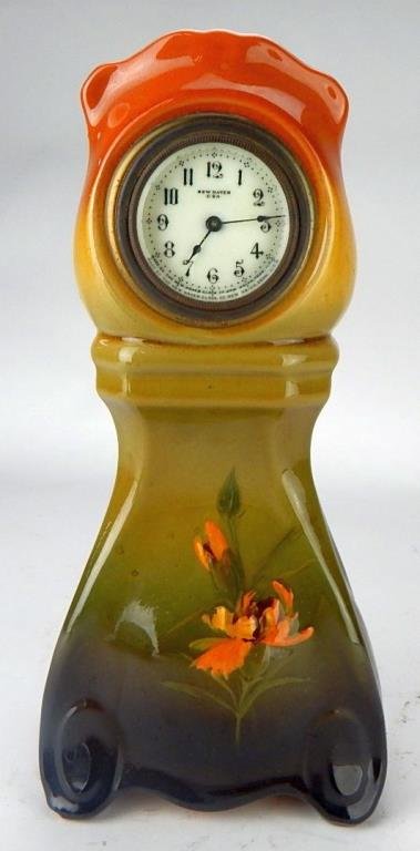 Weller Louwelsa Pottery Clock (1 of 4)