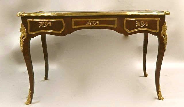 Gilt Ormolu Mounted Leather Top Desk (1 of 3)