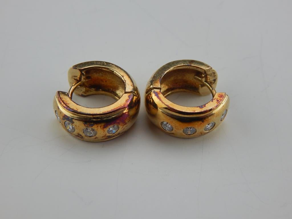 A27-4  PAIR 14K YELLOW GOLD EAR CUFFS (1 of 2)