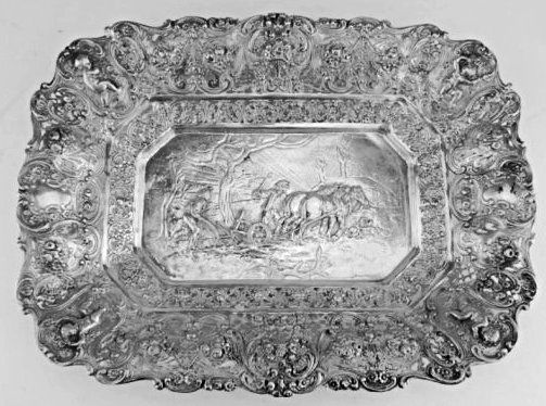 German Silver Serving Platter / Bowl (1 of 4)