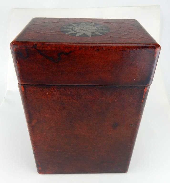 Antique Chinese Leather Covered Document Box (1 of 6)