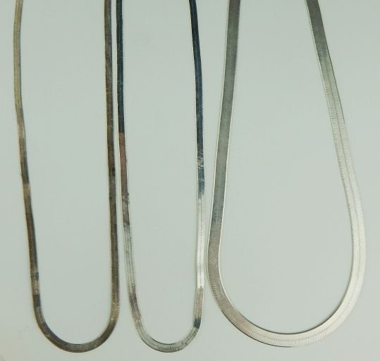 Three Sterling Silver Chains (1 of 3)