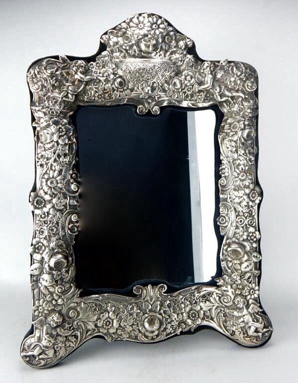 Sterling Silver Table Top Mirror (1 of 9)