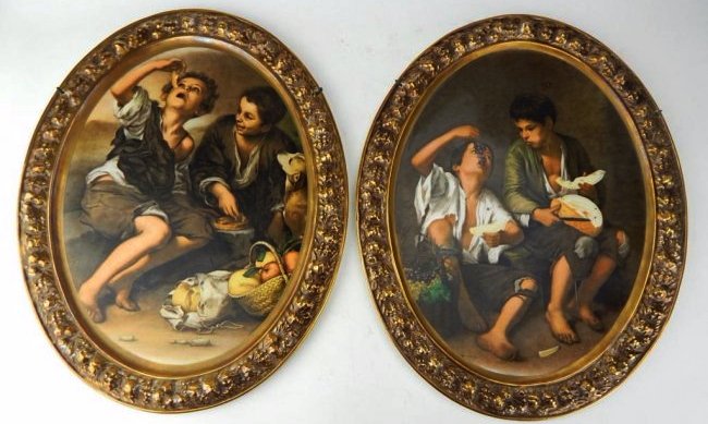 Pair of KPM Porcelain Plaques (1 of 6)
