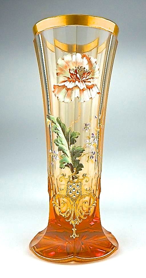 Moser  Enameled Vase (1 of 3)