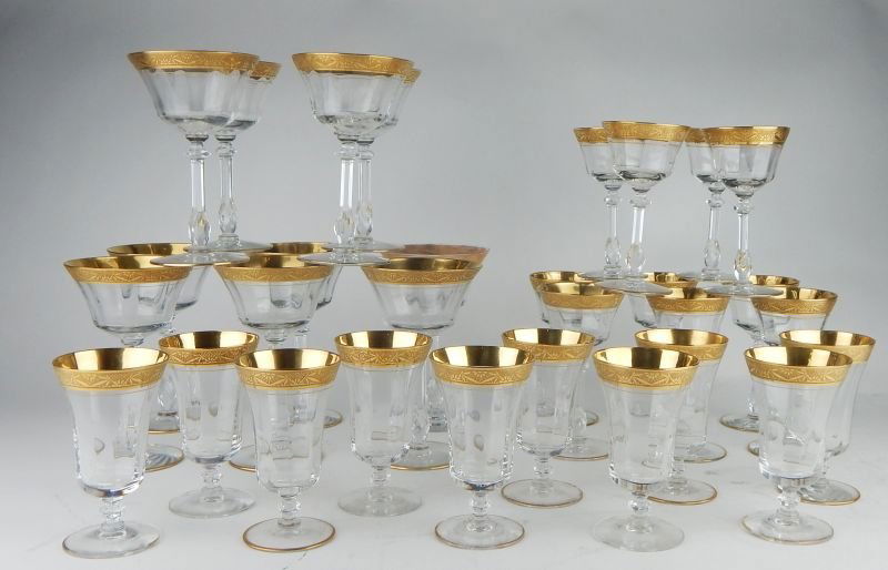 Moser Gold Decorated Stemware Sets (1 of 2)