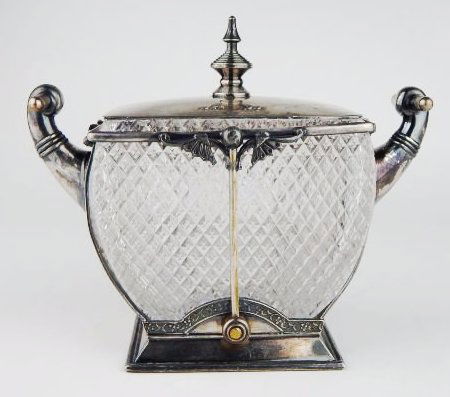 Silver Plated & Cut Crystal Dish (1 of 2)