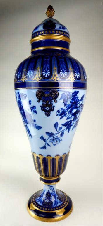 Monumental French Porcelain Covered Vase (1 of 7)
