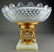 Cut Crystal & Dore Bronze Centerpiece