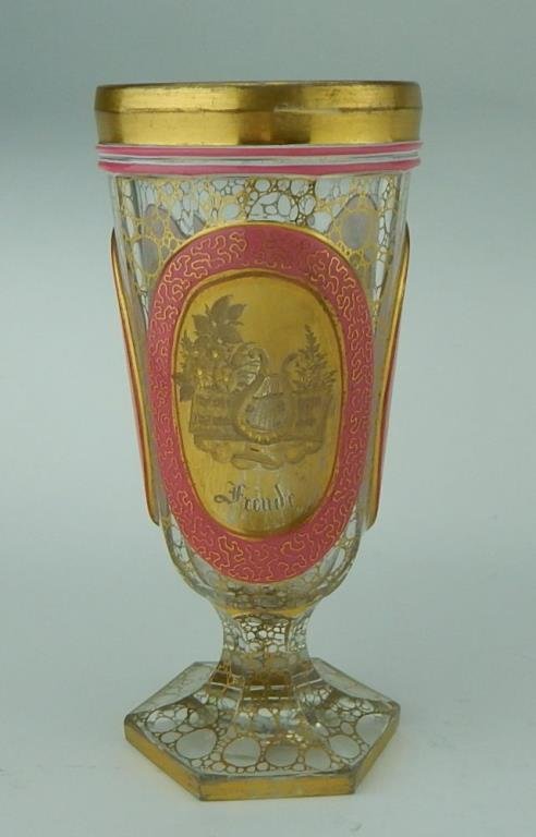 19th Century Bohemian Armorial Goblet (1 of 4)