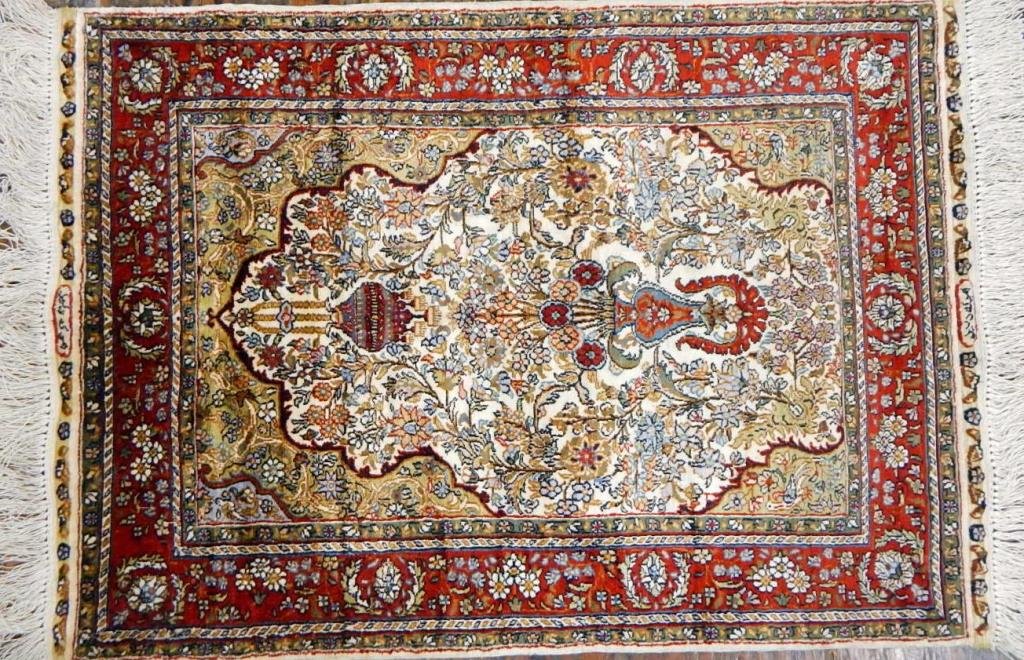 Hereke Signed Fine Silk Rug (1 of 6)