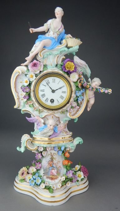 19th Century Meissen Porcelain Clock (1 of 9)