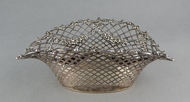 Wm Wise & Sons Sterling Silver Reticulated Basket (1 of 4)