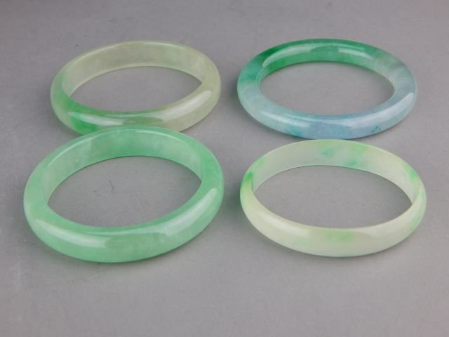 Four Jade Bangle Bracelets (1 of 5)