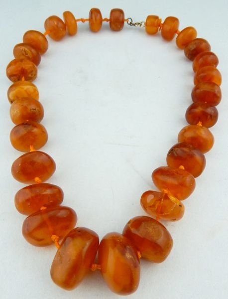 Antique Amber Bead Necklace (1 of 3)