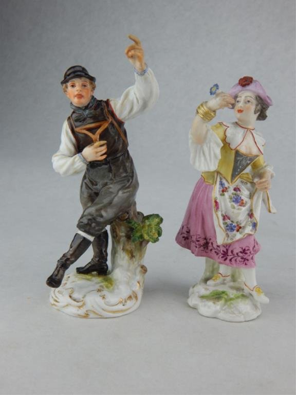 Two German Porcelain Figurines (1 of 5)