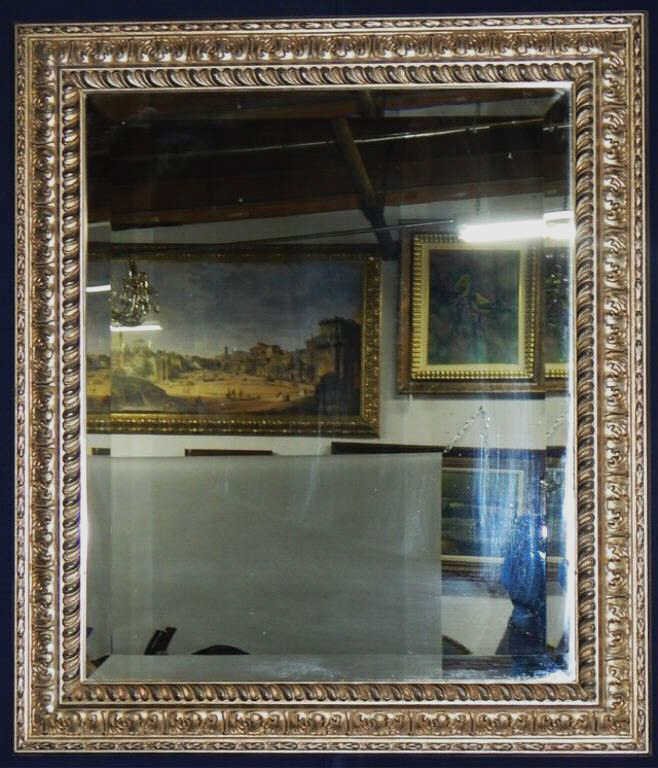 Decorative Silver Finish Mirror (1 of 2)