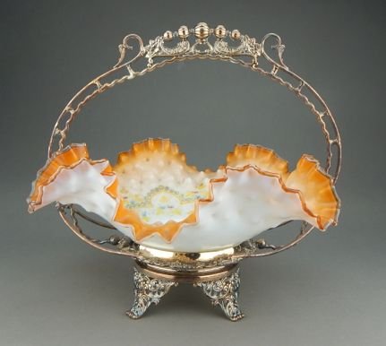 Middletown Victorian Hand Painted Brides Basket (1 of 6)