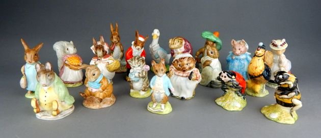 Vintage Beatrix Potter Animal Figurines (1 of 8)
