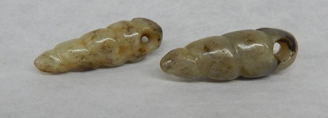 Two Shell Shaped Jade Carvings (1 of 2)