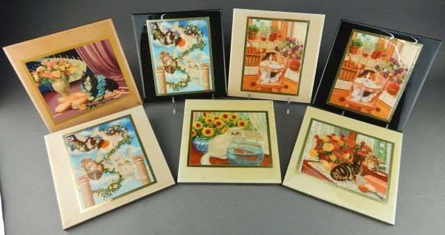 Twenty Five Ceramic Cat Tiles (1 of 8)