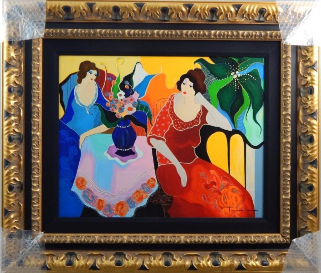 (359) Itzchak Tarkay " Becky & Donna II" (1 of 4)