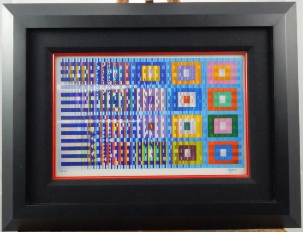 (419) Yaacov Agam "Gathering" (1 of 4)