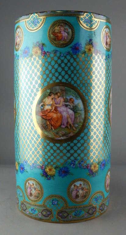 French Porcelain Hand Painted Umbrella Cane Stand (1 of 6)