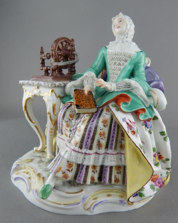 Meissen Hand Painted Porcelain Figurine (1 of 5)