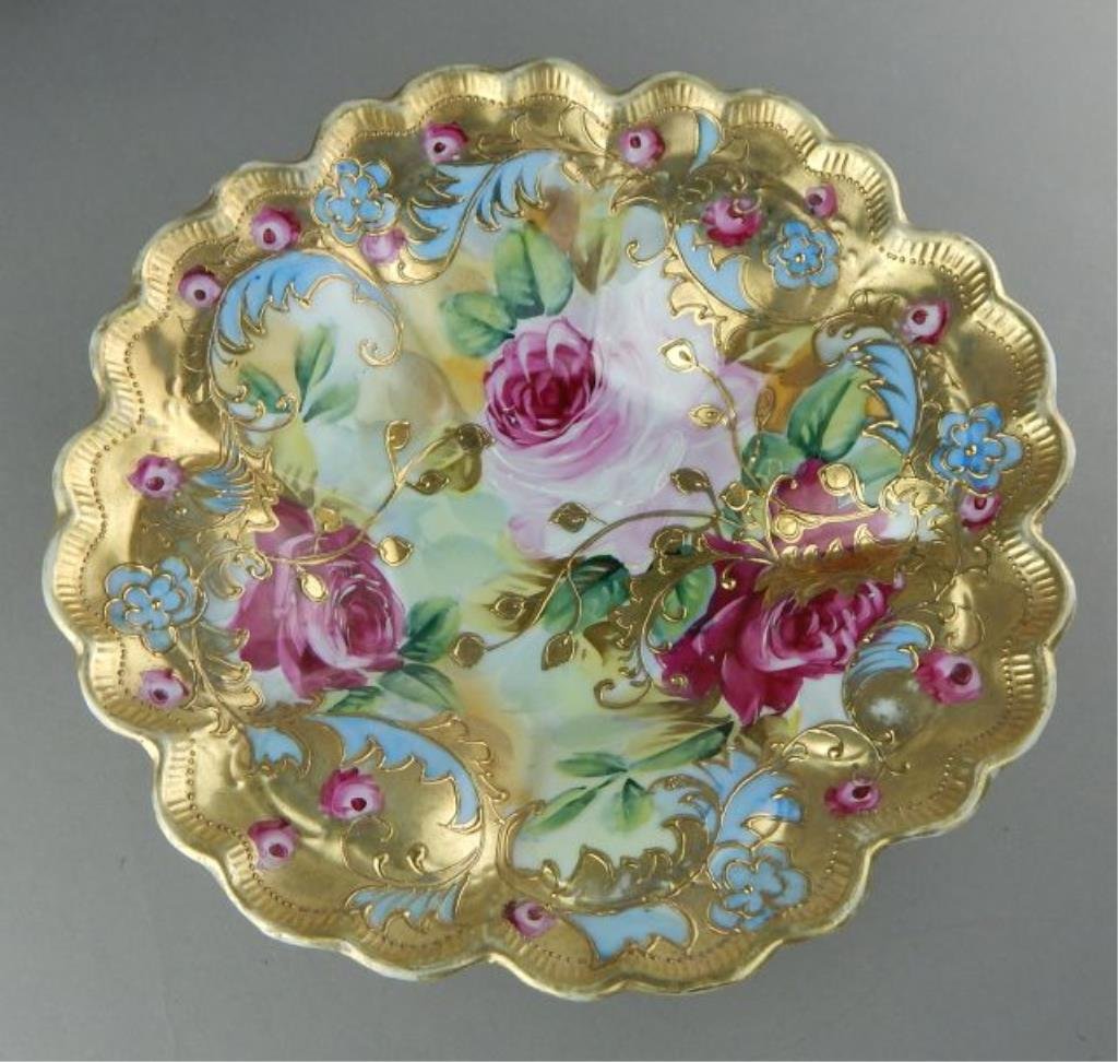 Chinese Hand Painted Porcelain Serving Bowl (1 of 3)