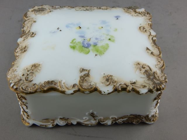 Wave Crest Glass Covered Box (1 of 3)