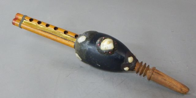 Handmade Snake Charmer Flute From Morocco: Measures 15". Estimate $50 - $150 Starting Bid $20