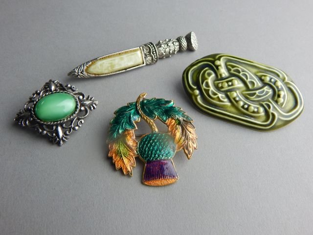 Four Scottish Clan Brooches (1 of 2)
