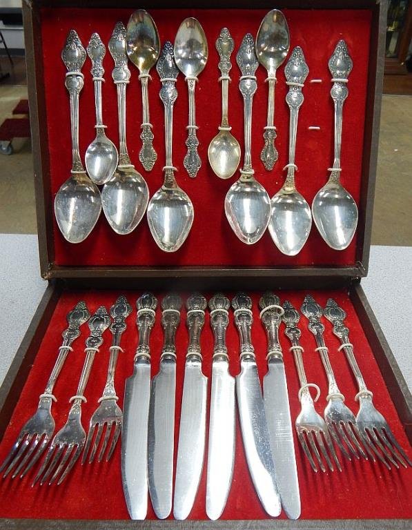 Russian Soviet Era Silver Flatware Set (1 of 4)